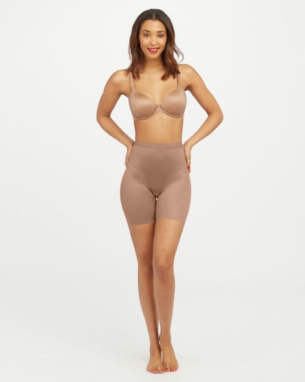 Spanx thinstincts 2.0 mid thigh short champagne