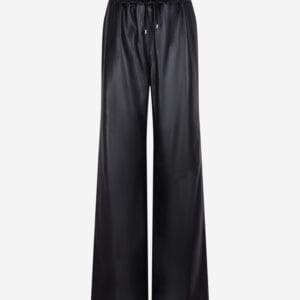 Ibana leren broek pippa zwart