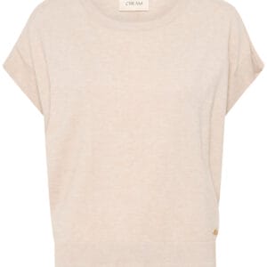 Cream dela knitted top ivoor