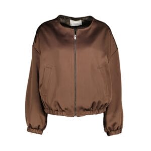 Amelie amelie bomber jasje satijn choco acosse