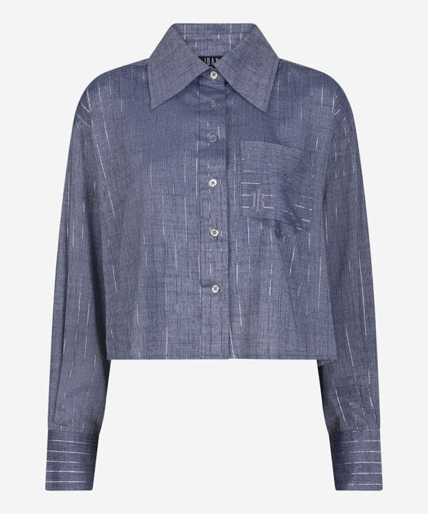 Ibana cropped blouse bilou sapphire