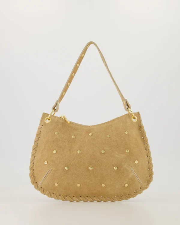 Suede schouder handtas capri
