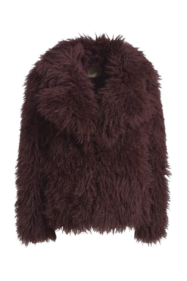 Smith & soul jas faux fur bordeaux
