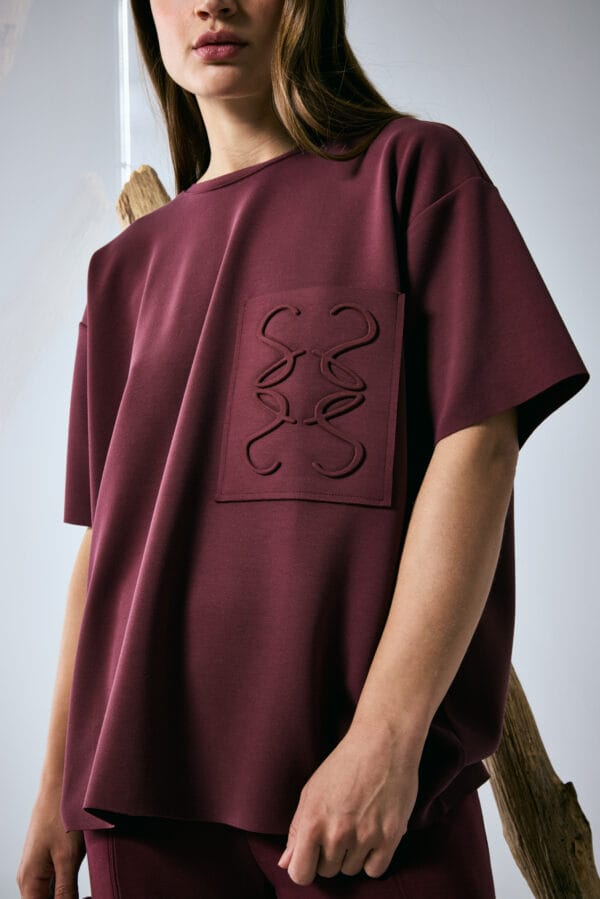 Smith & soul scuba sweatshirt bordeaux - Afbeelding 3