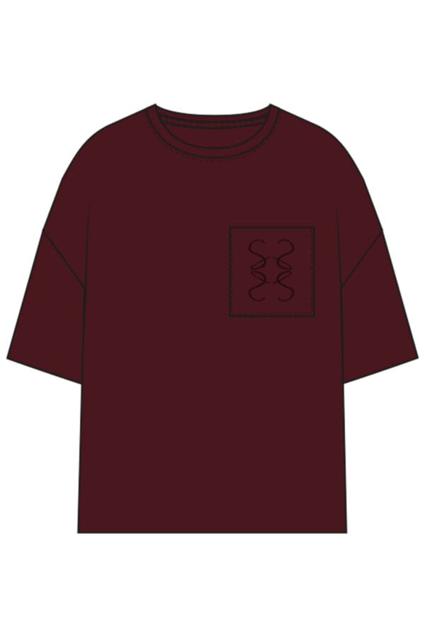 Smith & soul scuba sweatshirt bordeaux