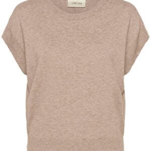 Cream top dela knitted taupe