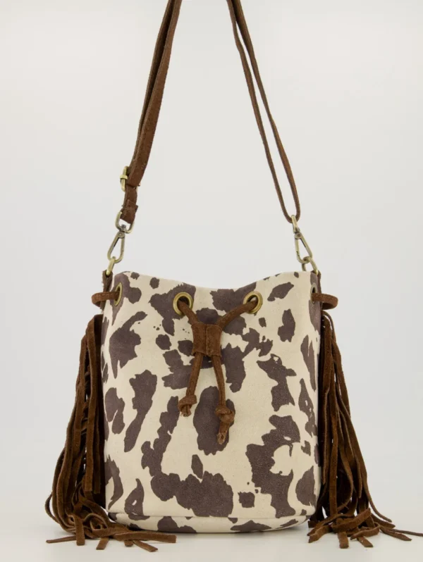 Schoudertas fringe suede cally - Afbeelding 2