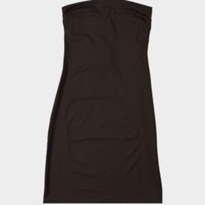Glamour strapless jurk stretch mokka bruin