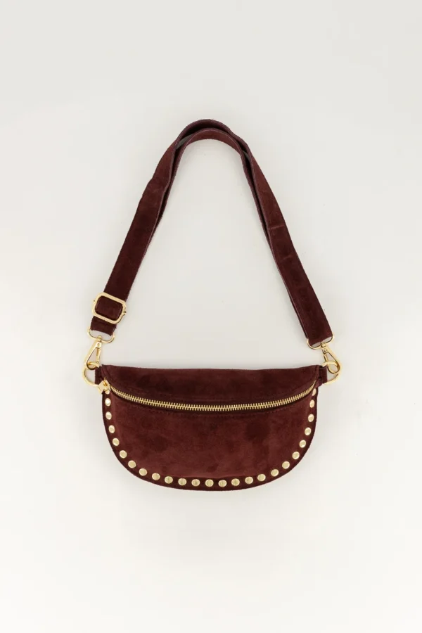 Suede crossbody tas studs hally - Afbeelding 3