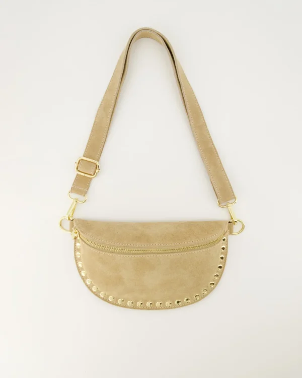 Suede crossbody tas studs hally - Afbeelding 4