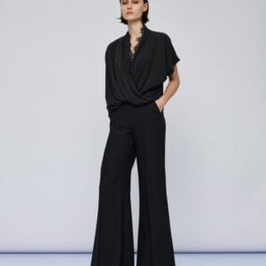Access Fashion zwarte wide leg broek crêpe