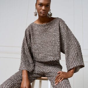 Access fashion pailetten broek zilver