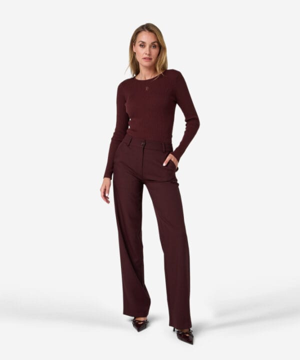Ibana broek poline bordeaux - Afbeelding 4