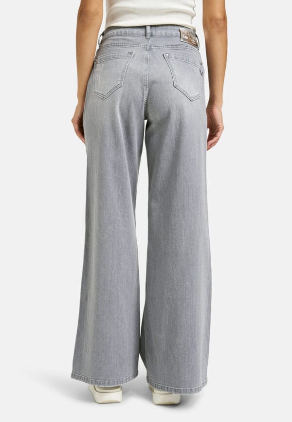 Milano Italy jeans wide grijs - Afbeelding 4