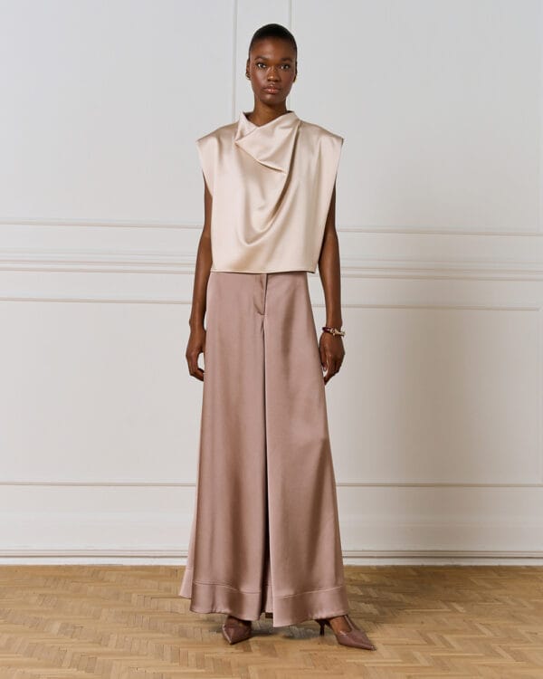 access fashion mouwloze drappery top - Afbeelding 3