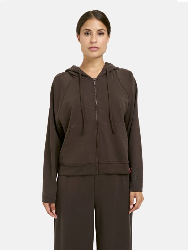 Milano italy broek wideleg mokka - Afbeelding 3