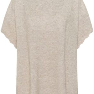 Cream poncho emanuella zand
