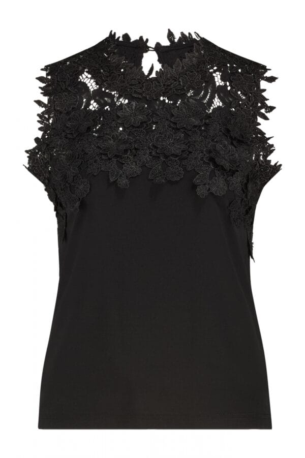 Label Dot top margo zwart
