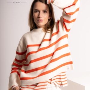 The shirt project trui marine offwhite