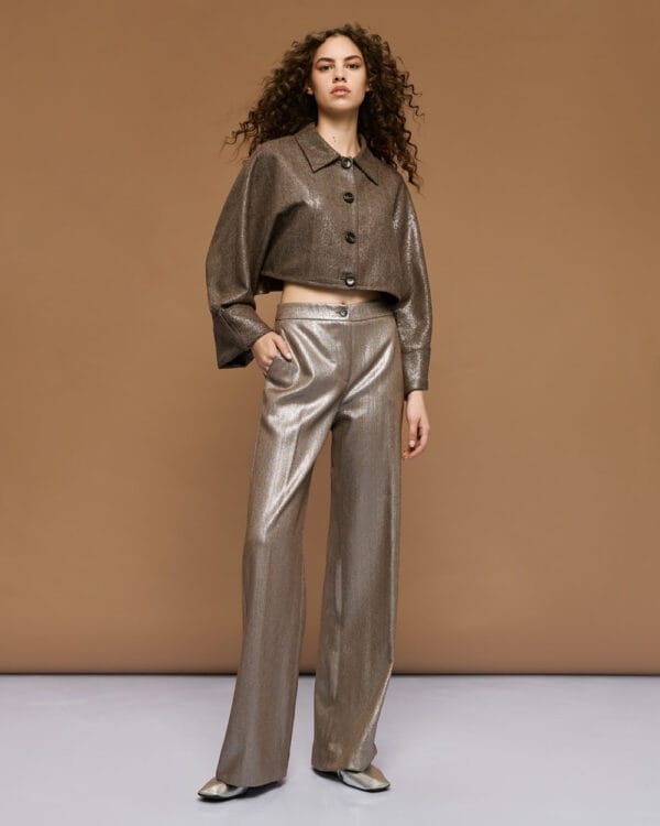 Access pantalon metallic eff grijs - Image 3