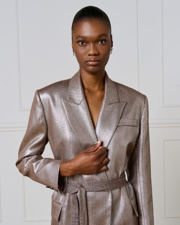 Acces blazer metallic eff