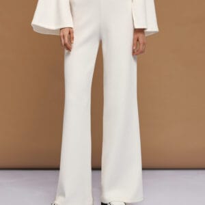 Access fashion wide leg broek coffee