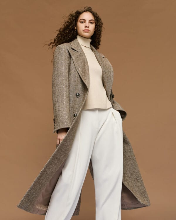Access fashion Jas herringbone met sequins - Image 4