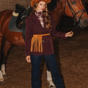 Blazer billy donker bruin oversized