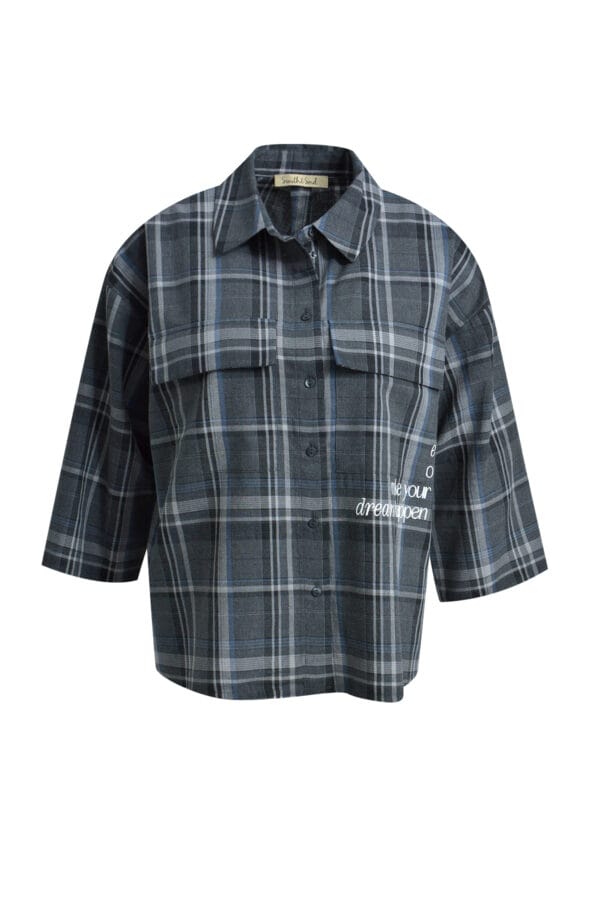 Smith & soul over blouse geruit