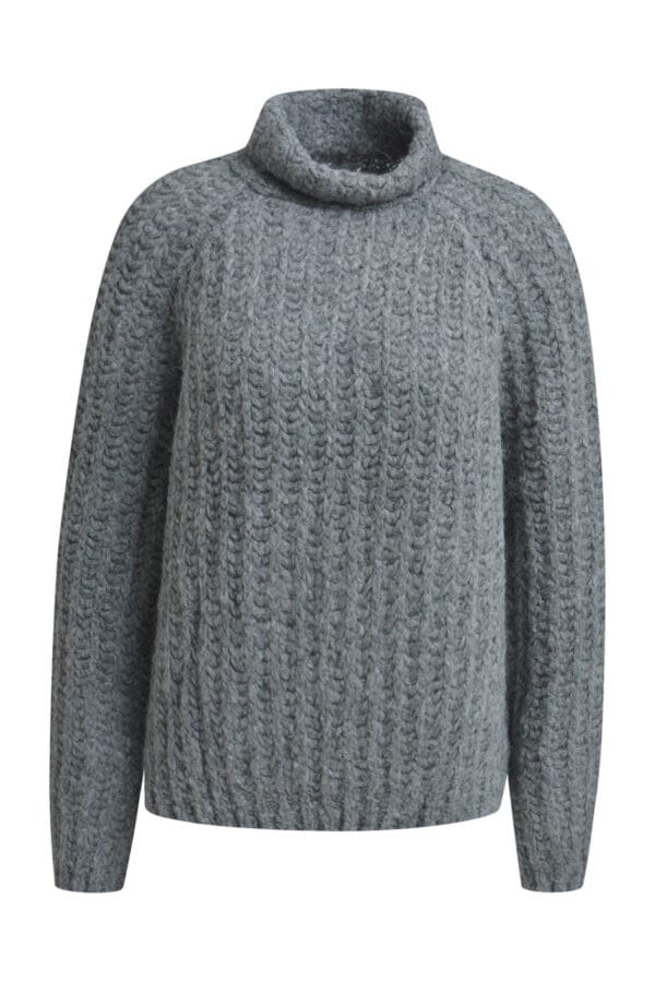 Smith & soul kol trui antraciet grijs