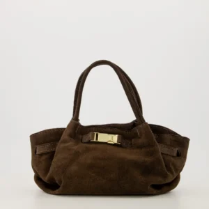 Bruine suede tas kiara