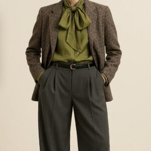 Blouse bow transparant