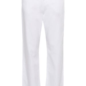 Cream twill jeans wit