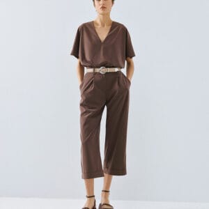 Access fashion 7/8 broek choco