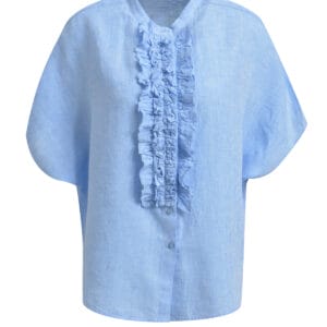 Milano italy linnen blouse blauw