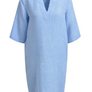 Milano Italy linnen jurk licht blauw