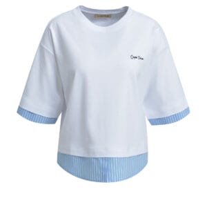 Smith & soul tshirt wit blauw giraf