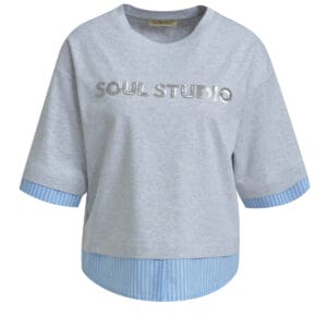 Smith & soul tshirt wit blauw