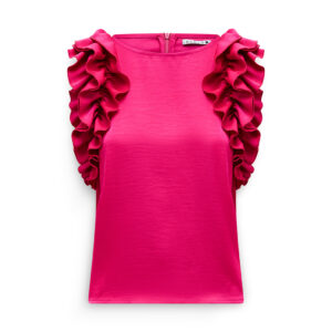 Label dot top molly fuchsia