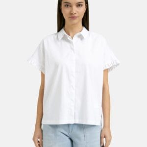 Smith & soul blouse ruffle mouw wit