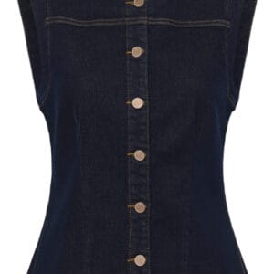 Cream mouwloos vest damy