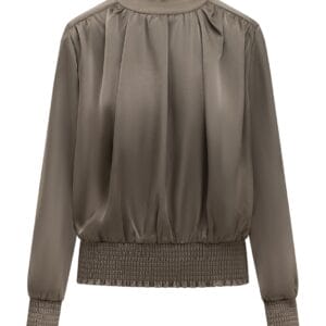 Label dot blouse ailey taupe