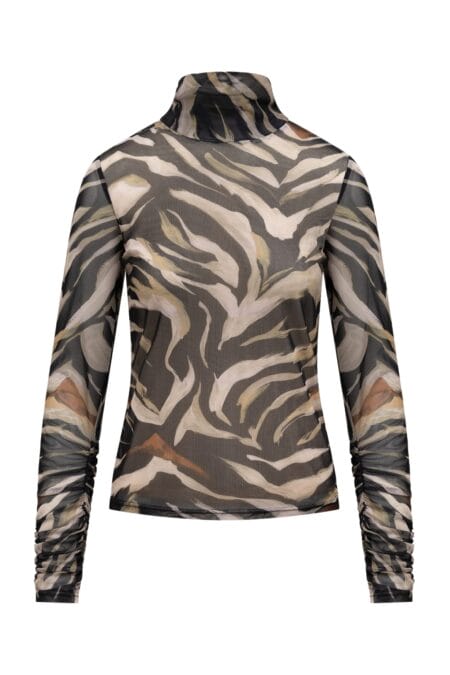 Label dot mesh top mirella
